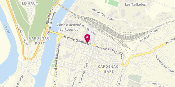 Plan de EDEL Stéphanie, 40 Avenue Gambetta, 12700 Capdenac-Gare
