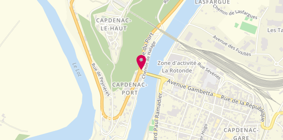 Plan de BERTHIN Danièle, 18 Rue du Port, 46100 Capdenac