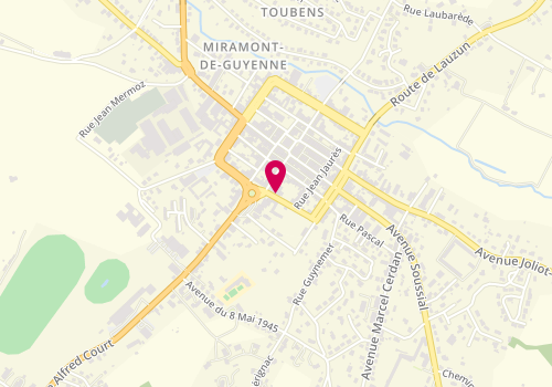 Plan de COSSE DELAMARRE Anne, 13 Boulevard Clemenceau, 47800 Miramont-de-Guyenne