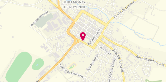 Plan de BARRERE Nathalie, 13 Boulevard Clemenceau, 47800 Miramont-de-Guyenne