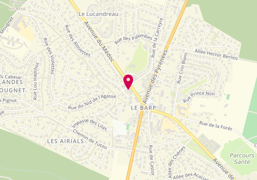 Plan de HIDEUX Marie Laurence, 47 Rue des Alouettes, 33114 Le Barp