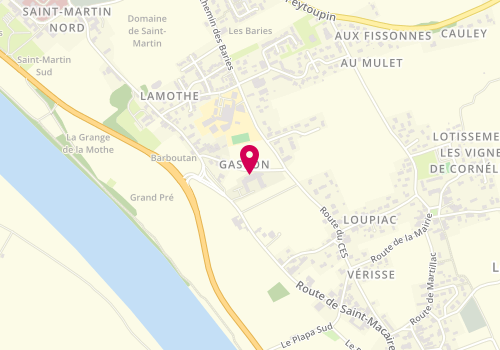 Plan de DHESSE Emilie, 12 Bis Rue de Saint Macaire, 33410 Loupiac