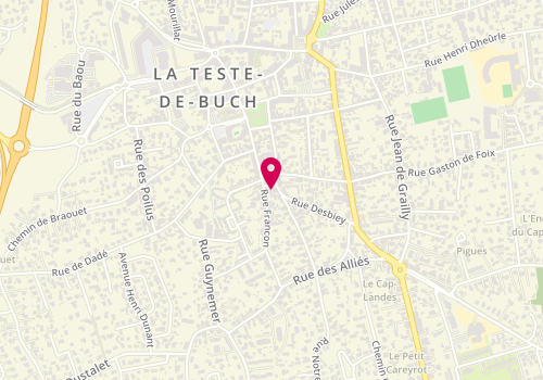 Plan de RIVETTE Muriel, 18 Place Thiers, 33260 La Teste-de-Buch