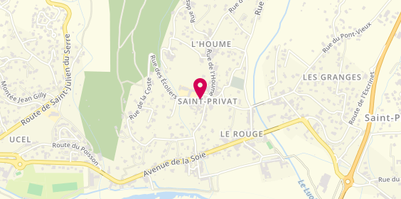 Plan de ARNAL Lauric, 1 Place de la Mairie, 07200 Saint-Sernin