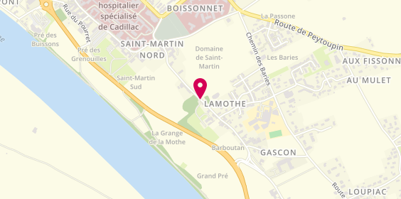 Plan de AVRIL Sophie, 12 Route de Saint Macaire, 33410 Cadillac-sur-Garonne