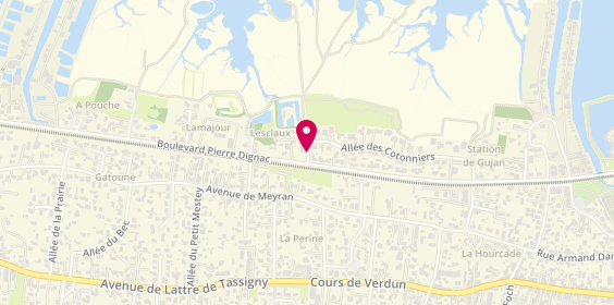 Plan de ANAISE Régine, 100 Boulevard Pierre Dignac, 33470 Gujan-Mestras
