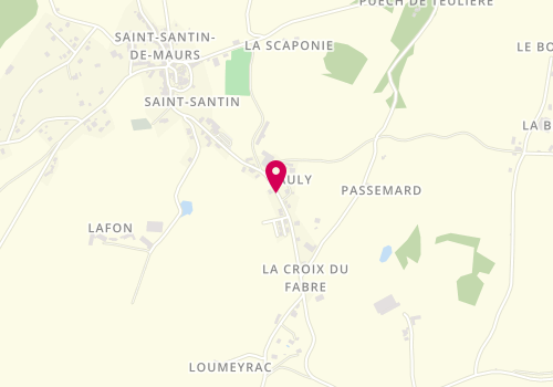 Plan de CARRIERE Nathalie, Maison Commune de Rauly, 12300 Saint-Santin