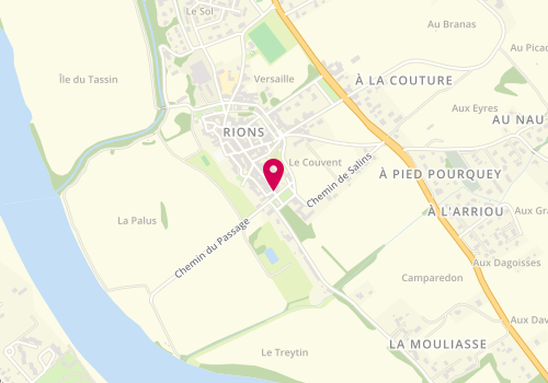 Plan de LABAT Angélique, 43 Rue de Lavidon, 33410 Rions