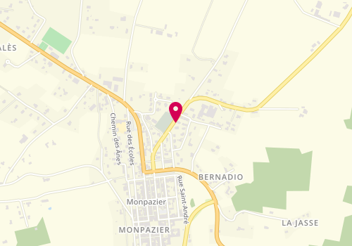 Plan de FAURE Marie Noëlle, Route de Belves, 24540 Monpazier