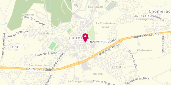 Plan de BORDEREAU Stéphanie, Route du Pouzin, 07210 Chomérac