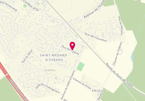 Plan de BLONDEL Marion, 16 Rue des Cypres, 33650 Saint-Médard-d'Eyrans