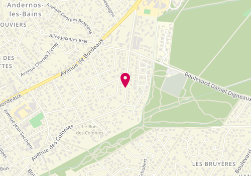 Plan de LEROY Sandrine, 101 Avenue des Colonies, 33510 Andernos-les-Bains