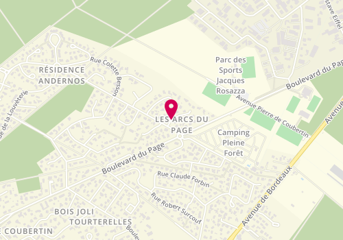 Plan de PESQUIES CAMPS Nathalie, 2 Rue Marcel Cerdan, 33510 Andernos-les-Bains
