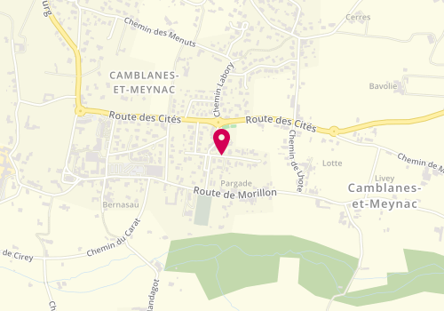 Plan de LE CORRE Mathilde, 4 Rue de Guerlande, 33360 Camblanes-et-Meynac