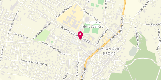 Plan de LLAMAS Nicole, 2 Rue Comte de Sinard, 26250 Livron-sur-Drôme