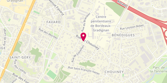 Plan de HUSSON Arnaud, 36 Rue du Chouiney, 33170 Gradignan