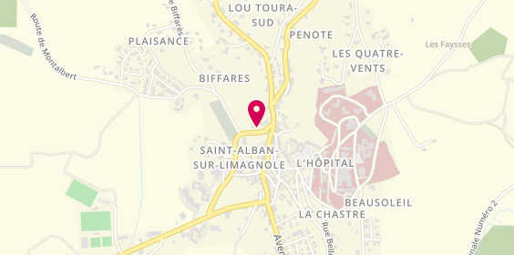 Plan de FORESTIER Odile, Rue Pigeonnier, 48120 Saint-Alban-sur-Limagnole