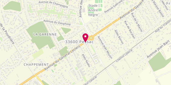 Plan de GROULARD Céline, 153 Avenue du General Leclerc, 33600 Pessac