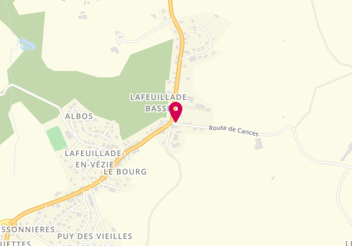 Plan de ROUTET Delphine, 3 Route des Cances, 15130 Lafeuillade-en-Vézie