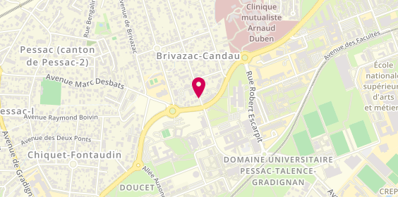 Plan de LAPREE COLAS Guylaine, 70 Avenue Phenix Haut Brion, 33600 Pessac