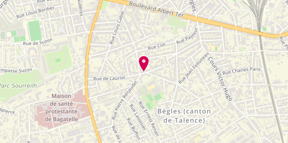 Plan de REGNIER Valérie, 96 Rue de Lauriol, 33130 Bègles