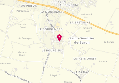 Plan de MAZO Charline, 6 Rue de l'Eglise, 33750 Saint-Quentin-de-Baron