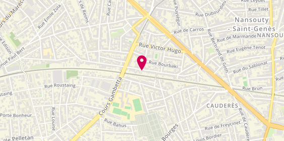 Plan de PRADE Jean-Louis, 27 Rue de la République, 33400 Talence