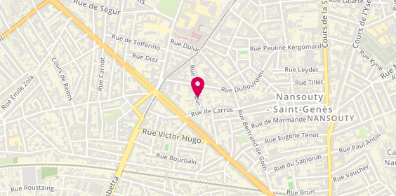 Plan de MARQUEHOSSE Mathilde, 54 Rue Puysegur, 33800 Bordeaux