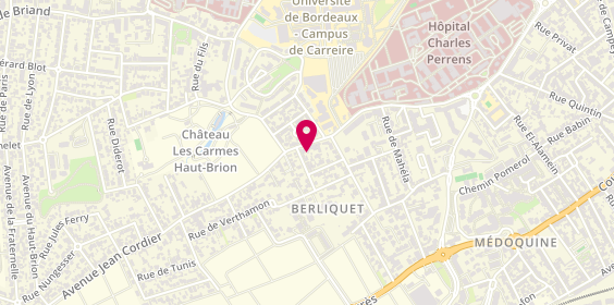 Plan de PERIOT Laure, 7 Rue de Bethmann, 33600 Pessac
