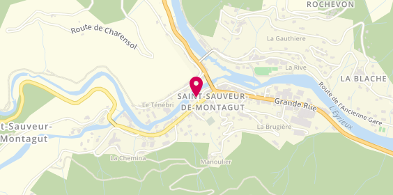 Plan de ARSAC Patricia, 1 Bis Place de l'Eglise, 07190 Saint-Sauveur-de-Montagut