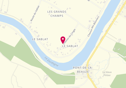 Plan de PALLARO Stéphanie, 22 Chemin du Cingle, 33220 Port-Sainte-Foy-et-Ponchapt