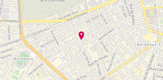 Plan de KREMER Anouk, 41 Rue Jean Renaud Dandicolle, 33000 Bordeaux
