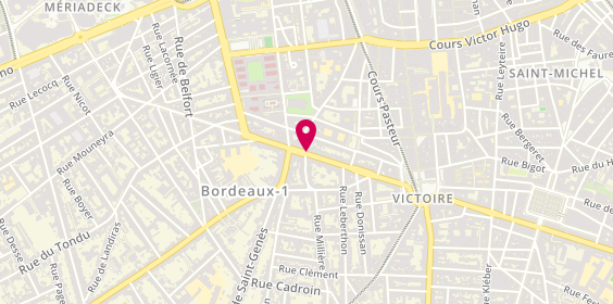 Plan de MALLOU Jihane, 46 Cours Aristide Briand, 33000 Bordeaux