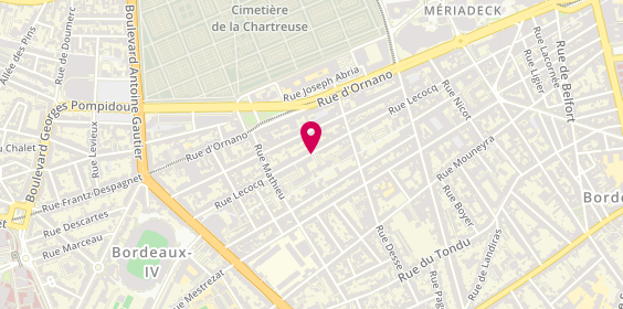 Plan de BRUNET Mathilde, 176 Rue Lecocq, 33000 Bordeaux