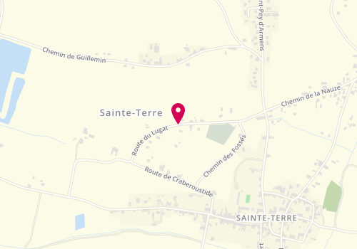 Plan de DELSAUX-TOURNEMOULY Nathalie, 10 Route de Lugat, 33350 Sainte-Terre
