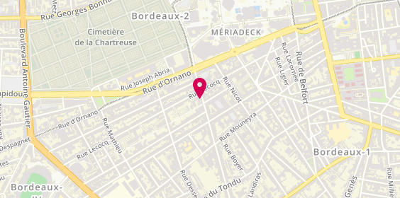 Plan de GASNIER Alexandra, 53 Rue Francois de Sourdis, 33000 Bordeaux