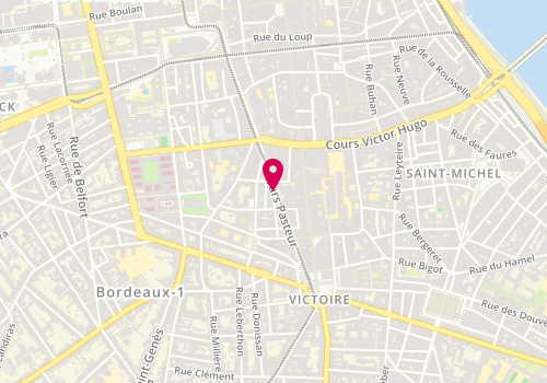 Plan de PATY SEGUIN Sophie Anne, 57 Cours Pasteur, 33000 Bordeaux
