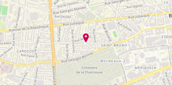 Plan de CLOZEL Tiphaine, 25 Rue Lacanau, 33200 Bordeaux