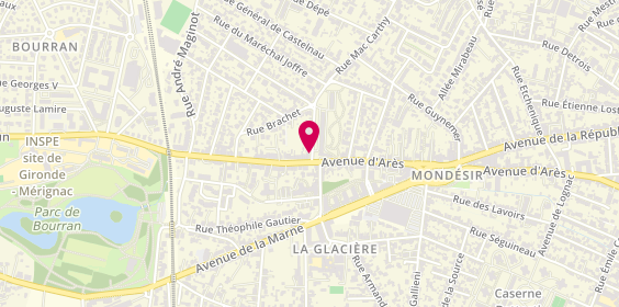 Plan de GRILLET Audrey, 159 Rue Mac Carthy, 33200 Bordeaux
