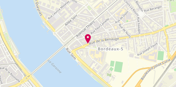 Plan de MONTREAL Isabelle, 32 Rue de la Benauge, 33100 Bordeaux
