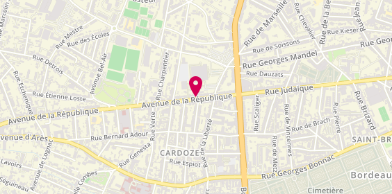 Plan de MEILLON Serge, 47 Avenue de la Republique, 33200 Bordeaux