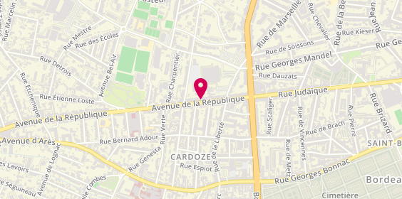 Plan de SOUTHWELL Mireille, 55 Avenue de la République, 33200 Bordeaux