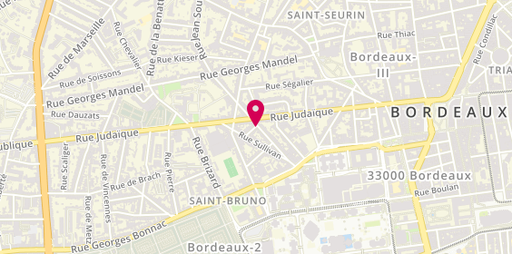 Plan de LARME Bertrand, 33 Rue Nauville, 33000 Bordeaux