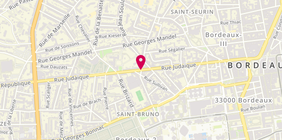 Plan de DUZAN Hélène, 288 Bis Rue Judaique, 33000 Bordeaux