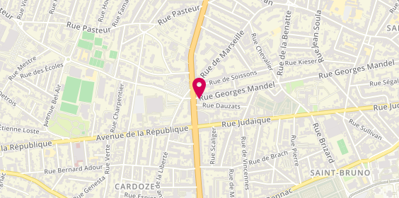 Plan de BELLENGER Sabine, 238 Rue Georges Mandel, 33000 Bordeaux