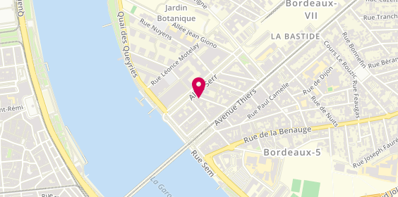 Plan de CHAUDAT Kathline, 32 Rue Jardel, 33100 Bordeaux