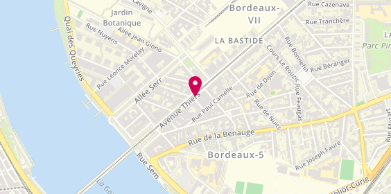Plan de LAC-PEYRAS Benoît, 53 Avenue Thiers, 33100 Bordeaux