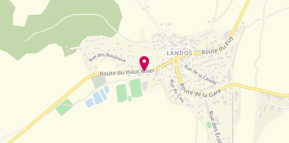 Plan de BRENAS Nathalie, 25 Route du Haut Allier, 43340 Landos