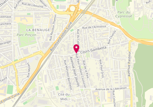 Plan de GARREAU Maryse, 57 Cours Gambetta, 33270 Floirac