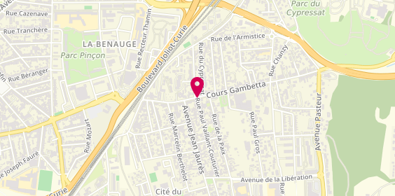 Plan de FAYNOT Agnès, 57 Cours Gambetta, 33270 Floirac